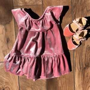 Old navy baby girl pink dress w/ matching shoes!